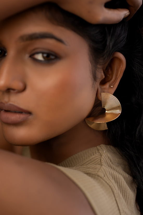 Waved Disco Earrings