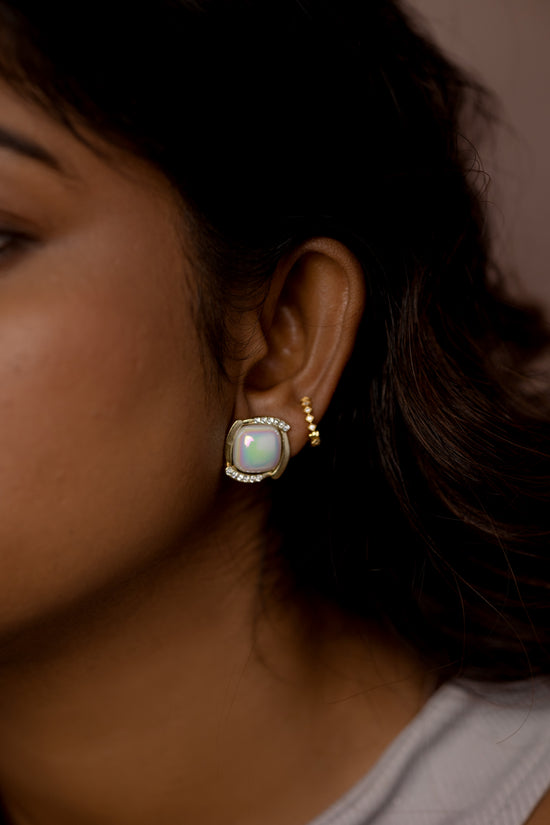 Square Swirl Earring