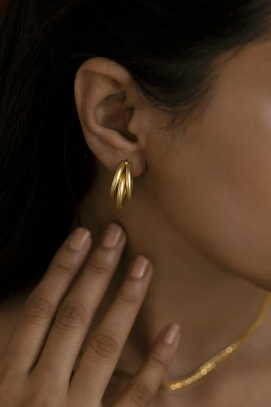 Three Circle Hoop earring