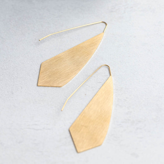 Large Triangle slate Earring