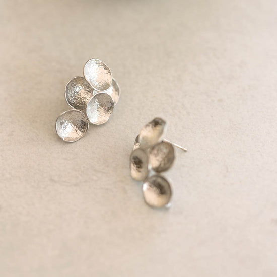 Bubble cascading Earring Silver