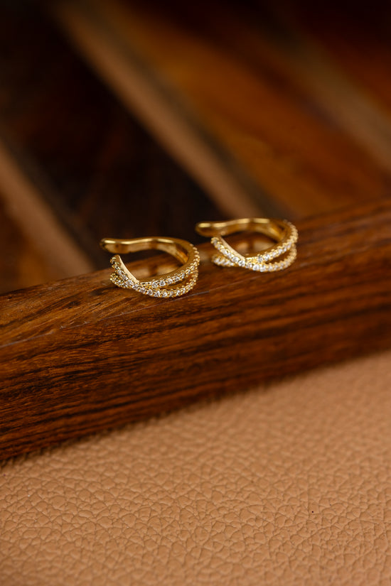 Studded Crossover Earcuff