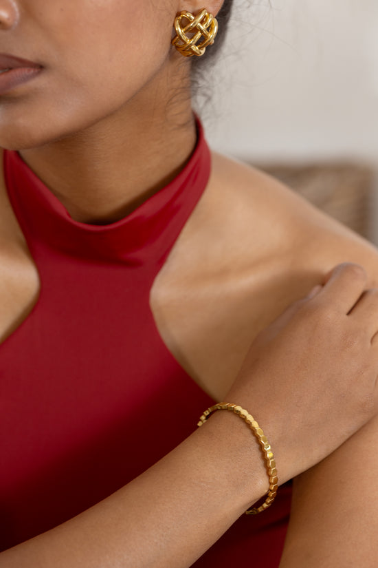 Honey Comb Flat Bracelet