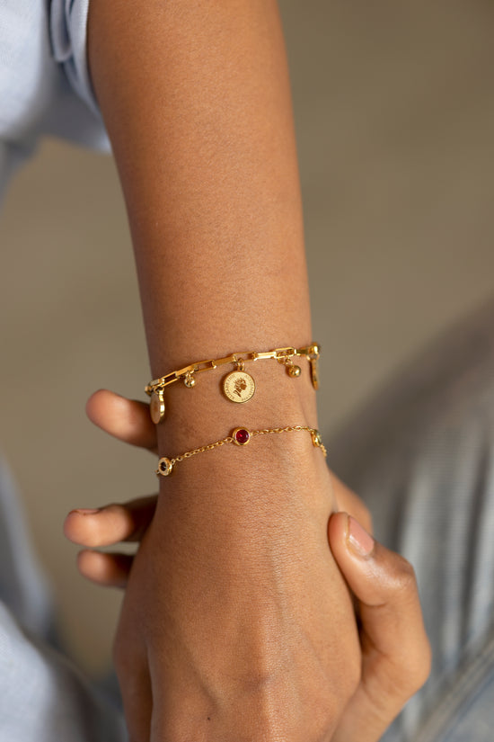 Roman charm bracelet