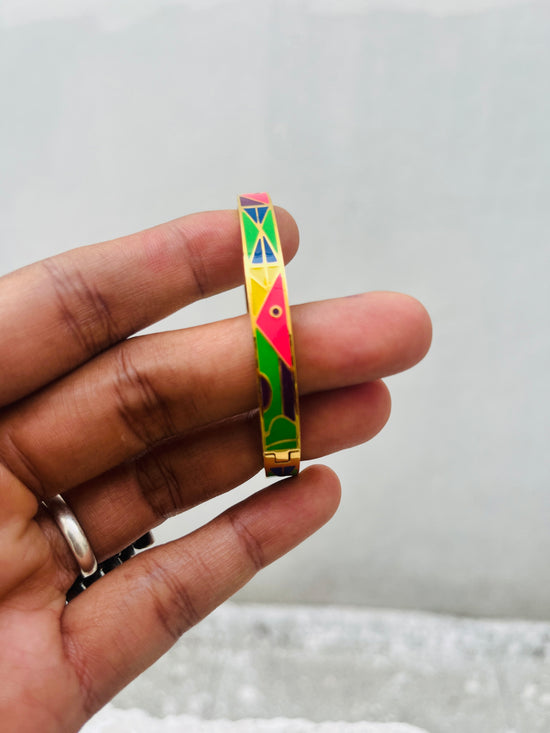 Color Block Enamel Bracelet