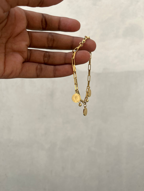 Roman charm bracelet