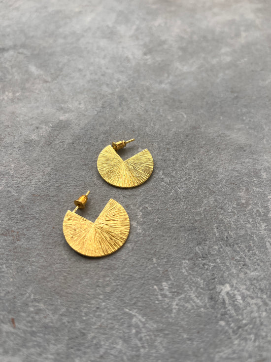 Closed hoop Brass Earring