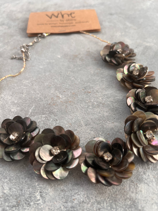 Black Pearl Necklace and Earring set