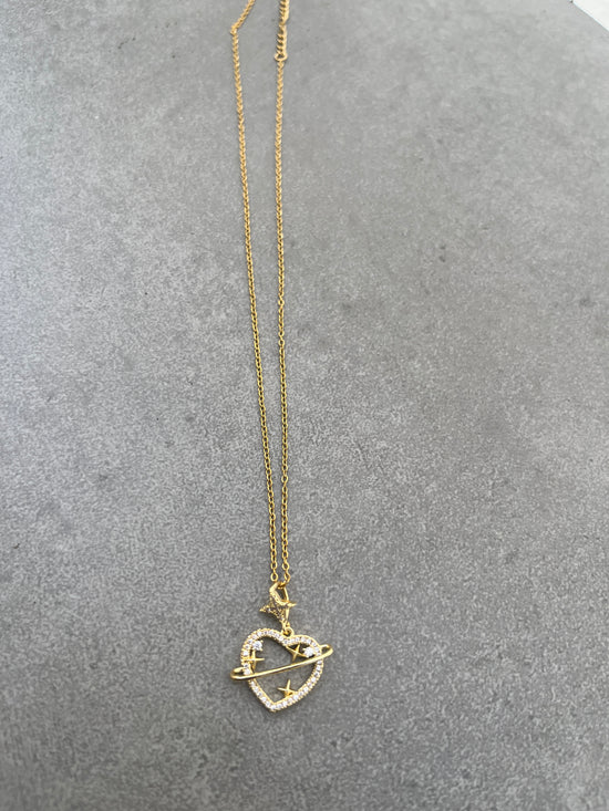 Sparkling Heart Necklace