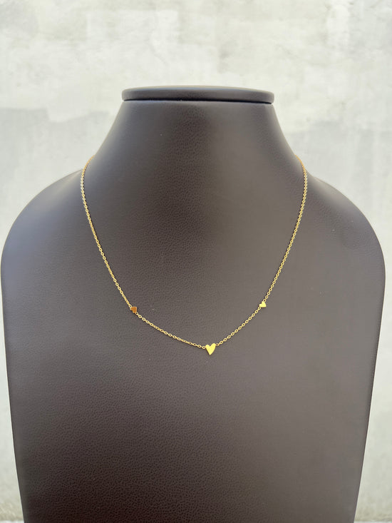 Three Small hearts Necklace