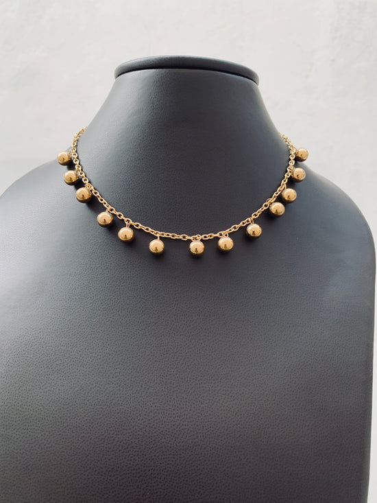 Row of Ball Necklace