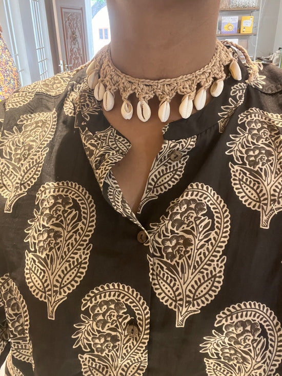 Crochet Sea shell Necklace