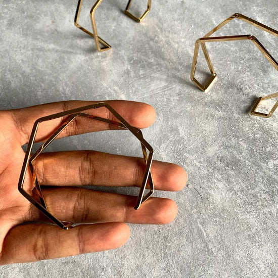 Hexagon Bracelet Gold