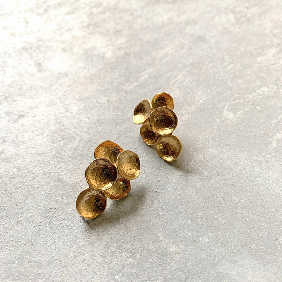 Bubble cascading Earring Gold