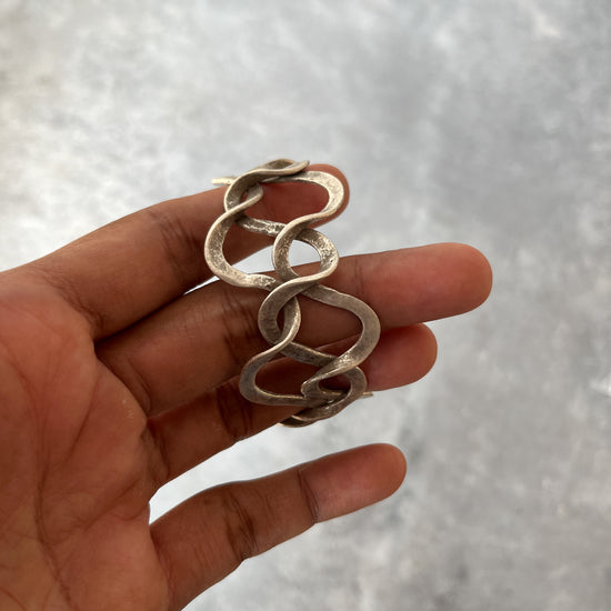 Interweaved Bracelet Silver Tone