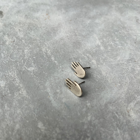 Palm Silver Earrings