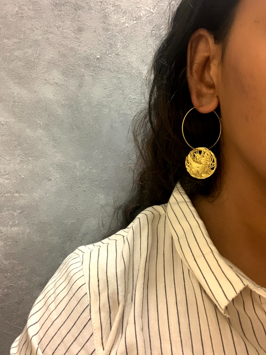 Wired Brass hoop