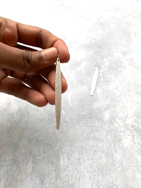 Long Bar Antique silver finish