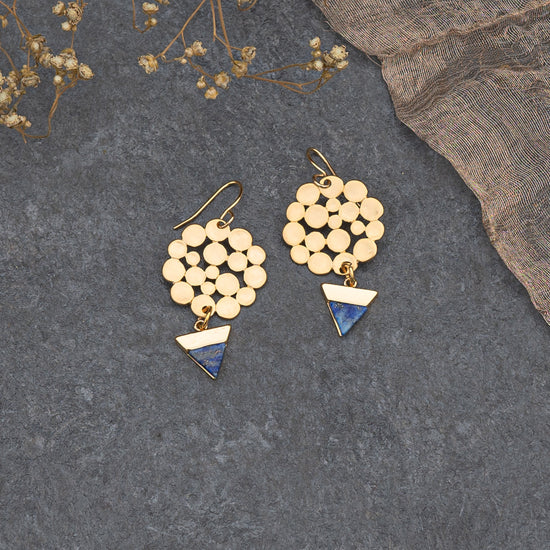 Polka Circle dots With Triangle Droplets