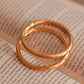 Thick Matt Rounded Circle Bangle ( Tarnish free and water resistant)