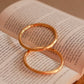 Thick Matt Rounded Circle Bangle ( Tarnish free and water resistant)