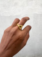 Double Triangle Finger Ring - Gold