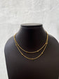 Square Ball Double Layer Necklace