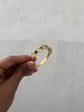 Black enamel honey comb bracelet