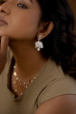 Studded Pearl Dangler Earring