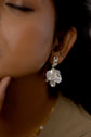 Studded Pearl Dangler Earring
