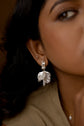 Studded Pearl Dangler Earring
