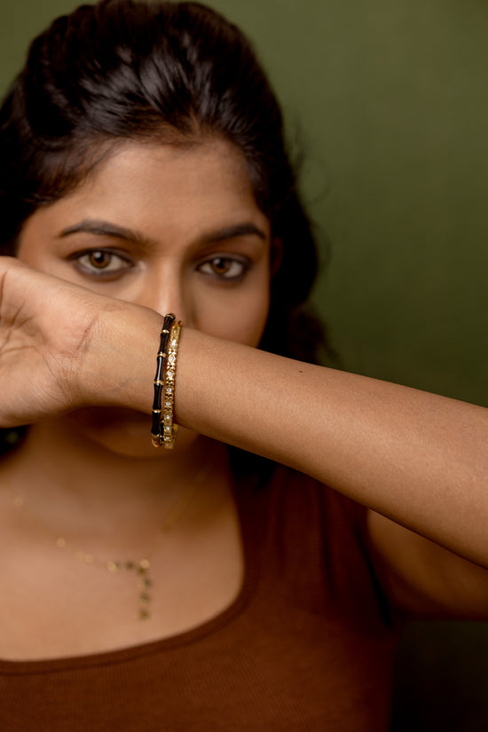 Black Bamboo Bracelet