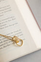 Winding Square Pendant Necklace