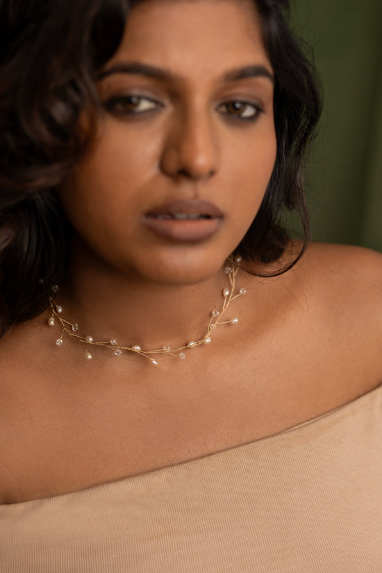 Pearl and Stone Choker