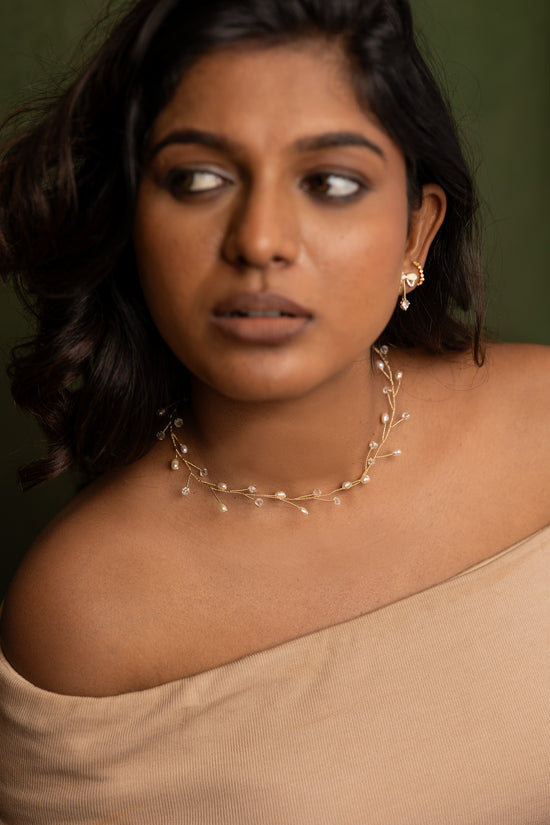 Pearl and Stone Choker