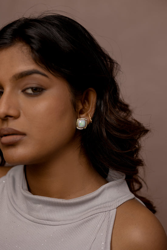 Square Swirl Earring