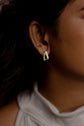Enamel and Stone Bar Earring