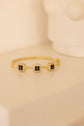 3 Square Black And White Bracelet