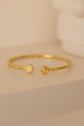 Engraved Circle end Bracelet