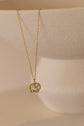 Enamel Double sided black and white Elephant Necklace