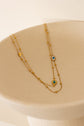 Evil Eye  Double Layer Necklace