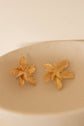 Large Floral Rosegold Earrings