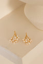 3 Flower Pearl Hook Earring