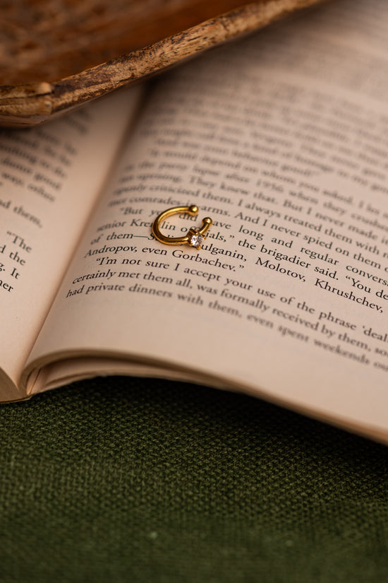 Single Stone Earcuff