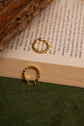 Basket weaved Hoop Earring