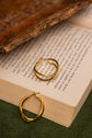 Cross over Hoop Earring