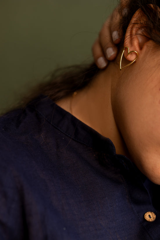 Open Heart Earring
