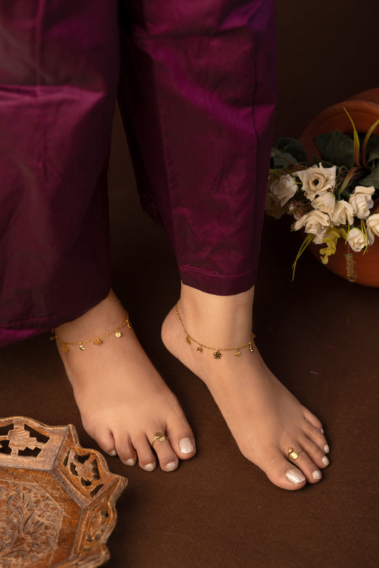 Rose Flower Anklet