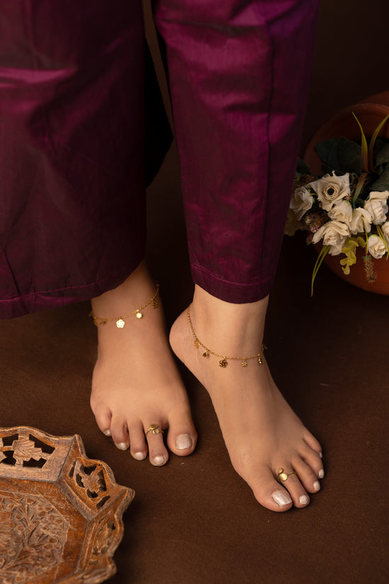 Rose Flower Anklet