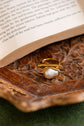 Pearl and Bar  Finger Ring